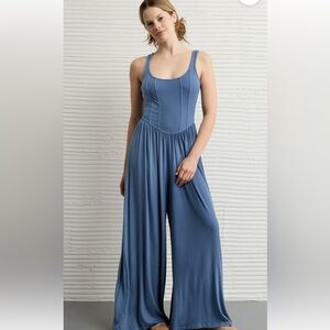 American Eagle Outfitters Blue Jumpsuit